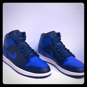 Jordan 1 mid obsidian game royal